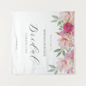 Elegante bloemenaquarel handgeschilderd wandkleed (Voorkant (horizontaal))