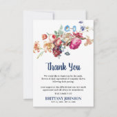 Elegante bloemenbegrafenis | Sympathie Bedankkaart (Voorkant)