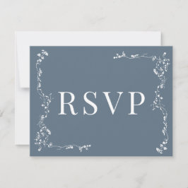 Elegante Bloemenblad Classic Wedding RSVP