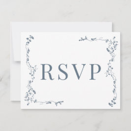 Elegante Bloemenblad Classic Wedding RSVP
