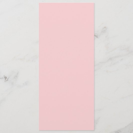 Elegante bloemenblush roze gouden bruiloft recepti menu (Achterkant)