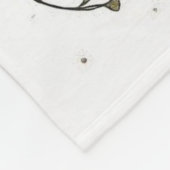 Elegante bloemenboho Fleece Deken (Hoek)