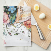 Elegante bloemenboho theedoek (Quarter Fold)