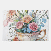 Elegante bloemenboho theedoek (Horizontaal)