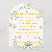 Elegante Bloemenboog bruiloft uitnodiging Kaart (Voorkant / Achterkant)