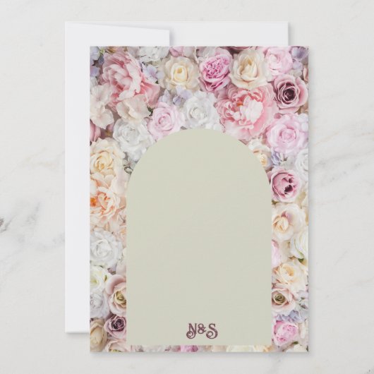 Elegante Bloemenboog Zomer Bachelorette Party Kaart (Achterkant)