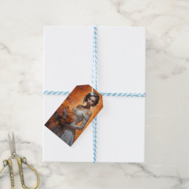 Elegante Bloemenbruid bruiloft Collectie Cadeaulabel