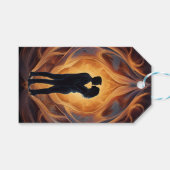 Elegante Bloemenbruid bruiloft Collectie Cadeaulabel (Voorkant (Horizontaal))