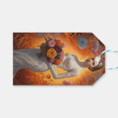 Elegante Bloemenbruid bruiloft Collectie Cadeaulabel (Voorkant (Horizontaal))