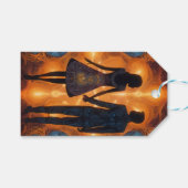 Elegante Bloemenbruid bruiloft Collectie Cadeaulabel (Voorkant (Horizontaal))