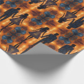 Elegante Bloemenbruid bruiloft Collectie Cadeaupapier (Hoek)