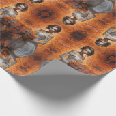 Elegante Bloemenbruid bruiloft Collectie Cadeaupapier (Hoek)