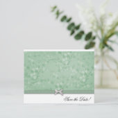 Elegante bloemenbruiloft aankondigingskaart (Staand voorkant)