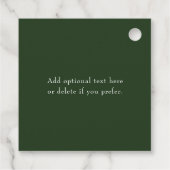 Elegante bloemenbruiloft Christelijk dank u Bedankjes Labels (Achterkant)