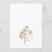 Elegante  bloemenbruiloft Details Informatiekaartje (Achterkant)