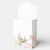 Elegante bloemenbruiloft gepersonaliseerde bruilof bedankdoosjes (Geopend)