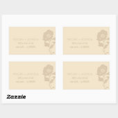 Elegante bloemenbruiloft labels -4 (Vel)