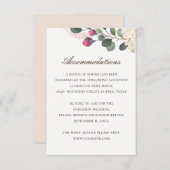 Elegante bloemenbruiloft | Roos Accommodatie + QR Informatiekaartje (Voorkant / Achterkant)
