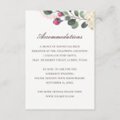 Elegante bloemenbruiloft | Roos Accommodatie + QR Informatiekaartje (Voorkant)