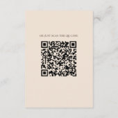 Elegante bloemenbruiloft | Roos Accommodatie + QR Informatiekaartje (Achterkant)