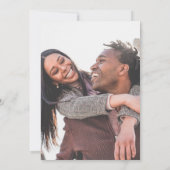 Elegante bloemenbruiloft uitstel foto aankondiging (Achterkant)