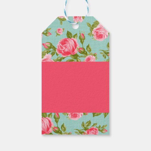 Elegante  bloemencadeau Labels Cadeaulabel (Achterkant)