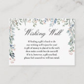 Elegante Bloemencascade Wensput Bruiloft Informatiekaartje (Voorkant)