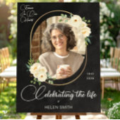 Elegante bloemencollectie ter herdenking van het l poster