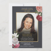 Elegante bloemencreatie ter viering van het leven  kaart (Voorkant)