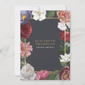 Elegante bloemencreatie ter viering van het leven  kaart (Achterkant)