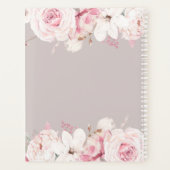 Elegante Bloemendagplanner Harde Kaft Planner (Achterkant)