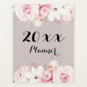 Elegante Bloemendagplanner Harde Kaft Planner (Voorkant)