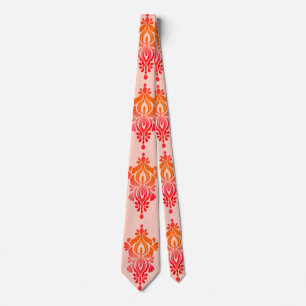 Elegante Bloemendamask Chic Trouw Halsband Stropdas