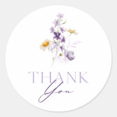 Elegante bloemendank u Sticker (Voorkant)