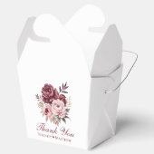 Elegante bloemendank u Waterverf pioen bruiloft Bedankdoosjes (Geopend)