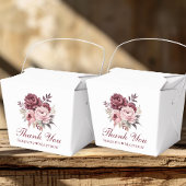 Elegante bloemendank u Waterverf pioen bruiloft Bedankdoosjes