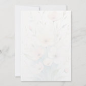Elegante bloemendankkaart bedankkaart (Achterkant)