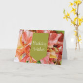 Elegante Bloemende Verjaardag Kaart (Gele Bloem)