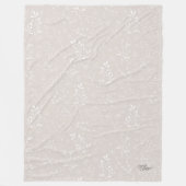 Elegante bloemendeken fleece deken (Voorkant)