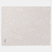 Elegante bloemendeken fleece deken (Voorkant (Horizontaal))