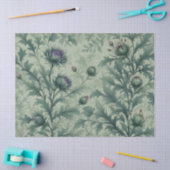 Elegante Bloemendistel Patroon Ontwerp Tissue Papi Tissuepapier (Craft)