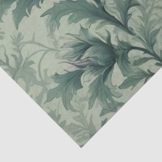 Elegante Bloemendistel Patroon Ontwerp Tissue Papi Tissuepapier (Detail)