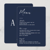 Elegante bloemendonkergroene trouwkaart feestdagenkaart (Voorkant / Achterkant)