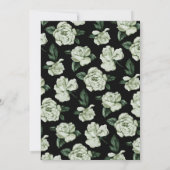 Elegante bloemendood aan mijn twintiger 30ste verj kaart (Achterkant)