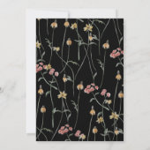 Elegante bloemendood aan mijn twintiger 30ste verj kaart (Achterkant)