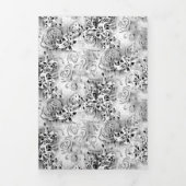 Elegante bloemendrift trifold-programmasjabloon drieluik programma (Cover)