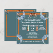 Elegante bloemendroomvanger Aangepaste bruiloft Kaart (Voorkant / Achterkant)