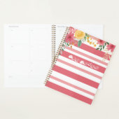 Elegante bloemendubbelnaam bruidsfeest planner (Display)