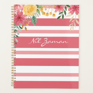 Elegante bloemendubbelnaam bruidsuitnodiging planner