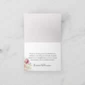 Elegante bloemenfoto elk jaar verjaardag bedankkaart (Binnen)